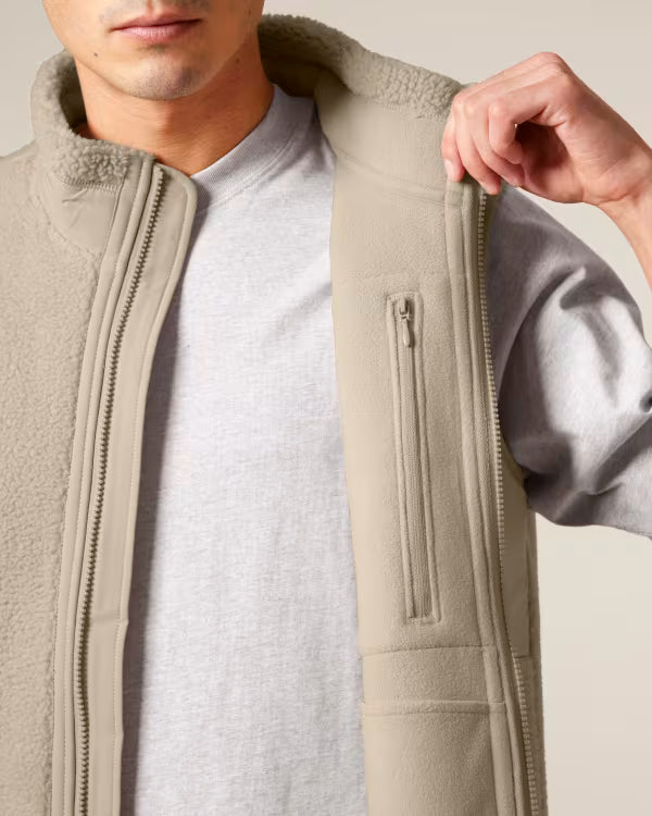 Sherpa Fleece Vest // Liner // Desert Dust