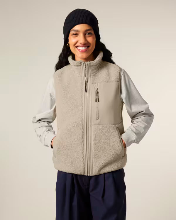 Sherpa Fleece Vest // Liner // Desert Dust