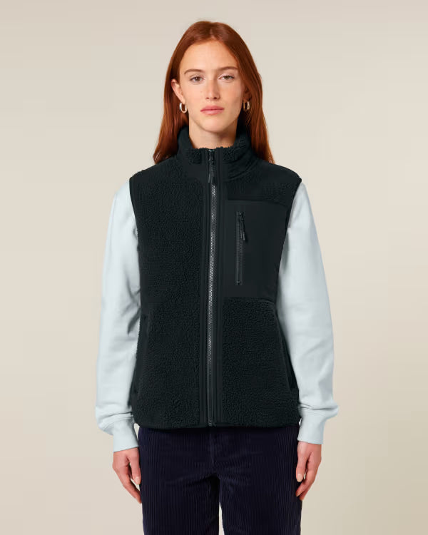Sherpa Fleece Vest // Liner // Black