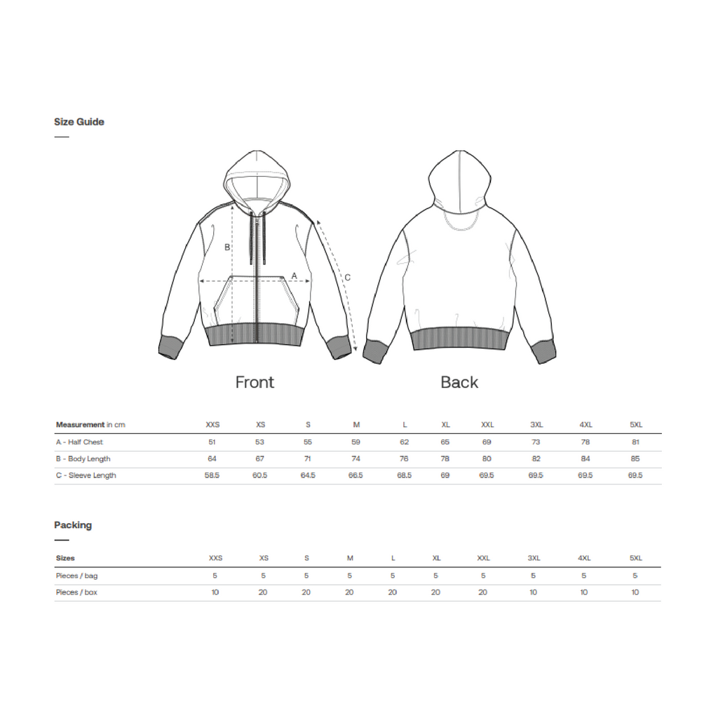 Premium Zip Hoodie // Cultivator 2.0 // Blå, Sort og Lilla