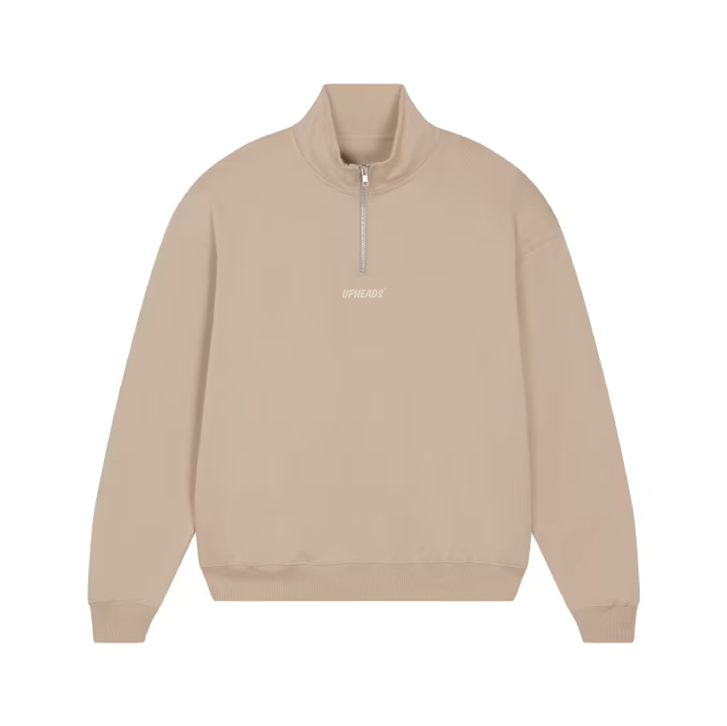 Heavy Cotton Half Zip // Miller Dry // Beige
